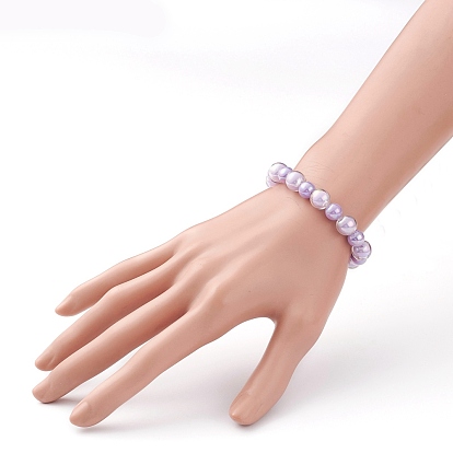 Transparent Acrylic Beads  Bracelet Necklace Set, Round