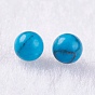 Synthetic Turquoise Beads, Gemstone Sphere, Undrilled/No Hole, Dyed, Round