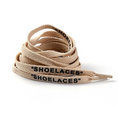 Плоские шнурки из полиэстера на заказ, шнурок для обуви на плоской подошве с надписью, для детей и взрослых
