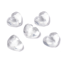 Transparent Resin Cabochons, Water Ripple Cabochons, Heart