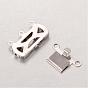 Rectangle 304 Stainless Steel Box Clasps