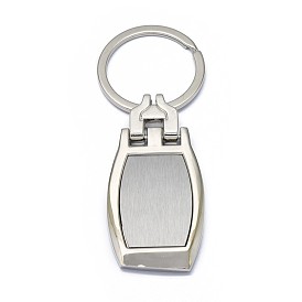 Zinc Alloy Keychain, with Iron Key Rings