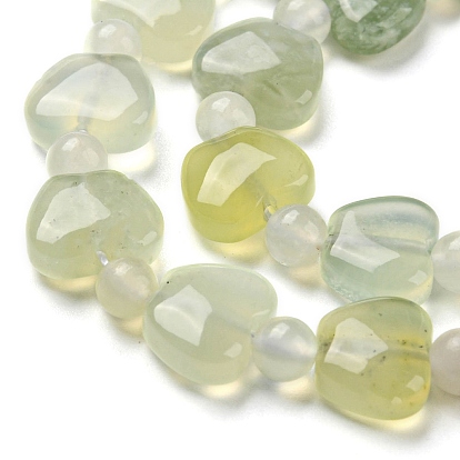 Natural New Jade Beads Strands, Apple
