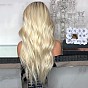 Perruques longues, cheveux bouclés sexy parti ombre femmes, perruque synthétique, fibre haute température résistante à la chaleur