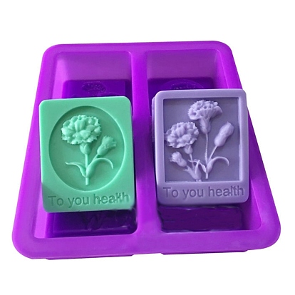 Carnation Flower Silicone Molds, Food Grade Molds, For DIY Cake Decoration, Candle, Chocolate, Candy, Soap