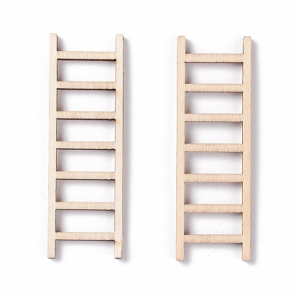 Miniature Unfinished Wood Ladder, for Kid Painting Craft, Dollhouse Accessories