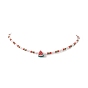 Colliers de perles de fruits en argile polymère faits à la main sur le thème de l'été, collier tour de cou en perles de verre avec 304 fermoirs mousqueton en acier inoxydable et chaîne d'extension, pour femme