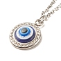 Stainless Steel Evil Eye Pendant Necklace for Women