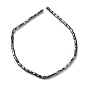 Magnetic Synthetic Hematite Beads Strands, Eighteen Facets, Tube, Black