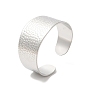304 текстурированные широкие браслеты-манжеты из нержавеющей стали для женщин