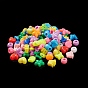Opaque Acrylic Beads, Mixed Shapes, Heart/Star/Crown/Rondelle