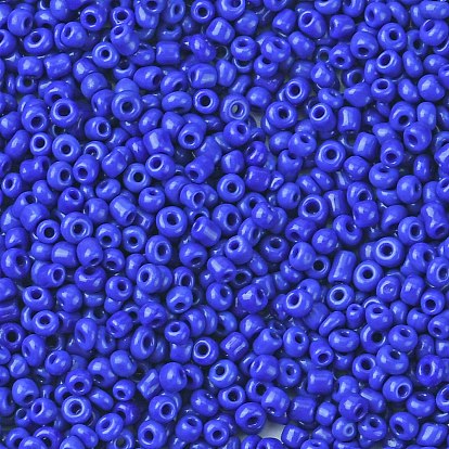 Glass Seed Beads, Opaque Colours Seed, Small Craft Beads for DIY Jewelry Making, Round, Round Hole