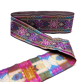 Полиэфирная лента с вышивкой в этническом стиле, аксессуары для одежды