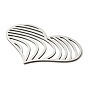 201 Stainless Steel Cabochons, Heart