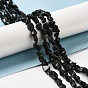 Raw Rough Natural Black Tourmaline Beads Strands, Nuggets