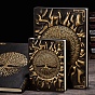 3D Embossed PU Leather Notebook, A5 Sun & Tree of Life Pattern Journal, for School Office Supplies