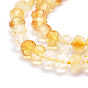 Natural Yellow Quartz Beads Strands, Faceted, Rondelle