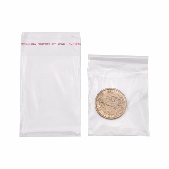 Cellophane Bags, Clear, 9x5cm, Unilateral thickness: 0.0125mm, Inner measure: 7x5cm