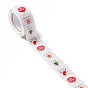 Christmas Theme Self-Adhesive Roll Stickers, Flat Round, for Party Decorative Presents