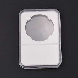 Plastic Coin Storage Boxes, for Commemorative Coin Collection, Rectangle
