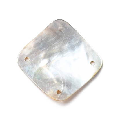 Mixed Shapes Natural Mother of Pearl Buttons, Oval & Rectangle & Teardrop