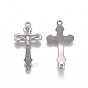 Easter Theme 304 Stainless Steel Links/Connectors, Crucifix Cross