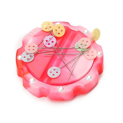 Magnetic Pin Cushion, Quilting Pins Portable Storage Case, Multifunction Pin Insert Box, Suction Sewing Needles Tool Storage, with Sewing Needle
