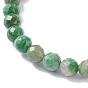 Bracelet extensible à perles rondes en quartz émeraude naturel, bijoux en pierres précieuses pour femmes