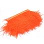 Fashion Ostrich Feather Cloth Strand Costume Accessories, 80~100mm, about 10yards/bag