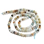 Natural Flower Amazonite Beads Strands, Faceted, Rondelle