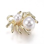 Bijoux en alliage pendentifs acryliques, avec des boucles, araignée