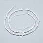 Brins de perles de pierre de lune arc-en-ciel naturel, Grade a, facette, ronde