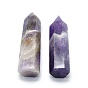 Single Terminated Pointed Natural Gemstone Display Decoration, Healing Stone Wands, for Reiki Chakra Meditation Therapy Decos, Bullet Shape