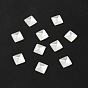 Resin Cabochons, Pearlized, Imitation Cat Eye, Faceted, Rhombus
