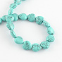 Synthetic Turquoise Bead Strands, Heart