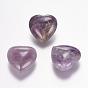 Natural Amethyst Agate Beads, Heart