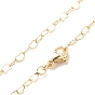 Brass Heart Link Chains Necklace for Women, Cadmium Free & Lead Free