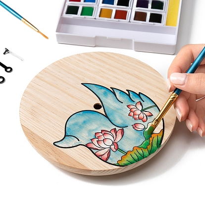 Reloj educativo para colorear DIY creativo para niños.