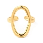 201 anillo de dedo de acero inoxidable, anillos del manguito, anillos ovalados irregulares huecos para hombres mujeres
