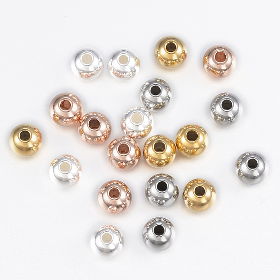 Ion Plating(IP) 304 Stainless Steel Beads, Round