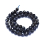 Natural Iolite Beads Strands, 128 Faceted, Round