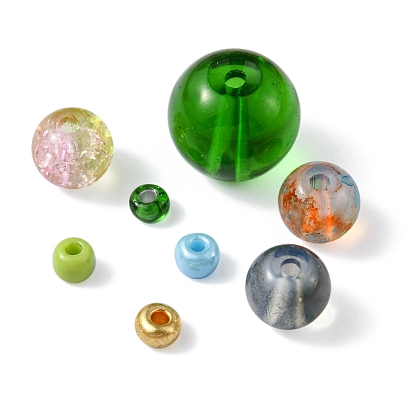 DIY Glass Beads Jewelry Making Finding Kit, Including Glass & Seed Round Beads