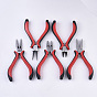 45# Steel Jewelry Plier Sets, Including Round Nose Plier, Side Cutting Plier, Wire Cutter Pliers and Flat Nose Plier