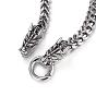 316 Surgical Stainless Steel Curb Chain Bracelets, Dragon