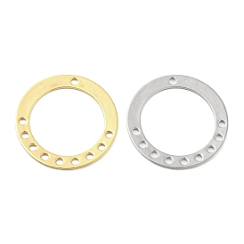 Brass Chandelier Component Links, Round Ring Connector