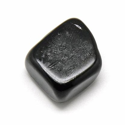 Natural Obsidian Gemstone Beads, Tumbled Stone, Nuggets, No Hole