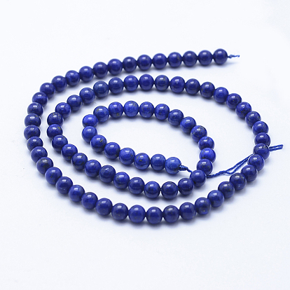 Lapis-lazuli, brins de perles naturels , AA grade, ronde