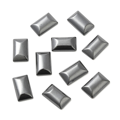 Synthetic Non-magnetic Hematite Cabochons, Rectangle