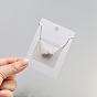 Plastic Necklace Chain Adhesive Pouch for Necklace Display Cards, Self-Adhesive Necklace Chain Pockets Clear Necklace Envelopes Necklace Card Pouches to Hold Loose Chain Jewelry Supplies
