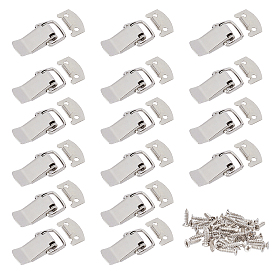 CHGCRAFT Iron Bag Lock Clasps, with 201 Stainless Steel Screws, for DIY Handbag Craft Shoulder Bags Hardware Accessories